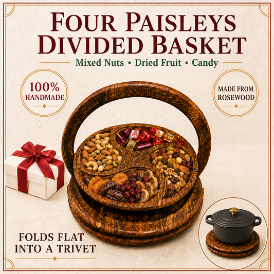 14" four paisleys