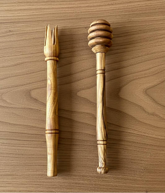 Olive Wood Charcuterie Accessories set