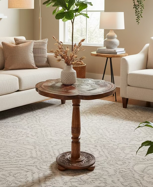 18" six compartments table