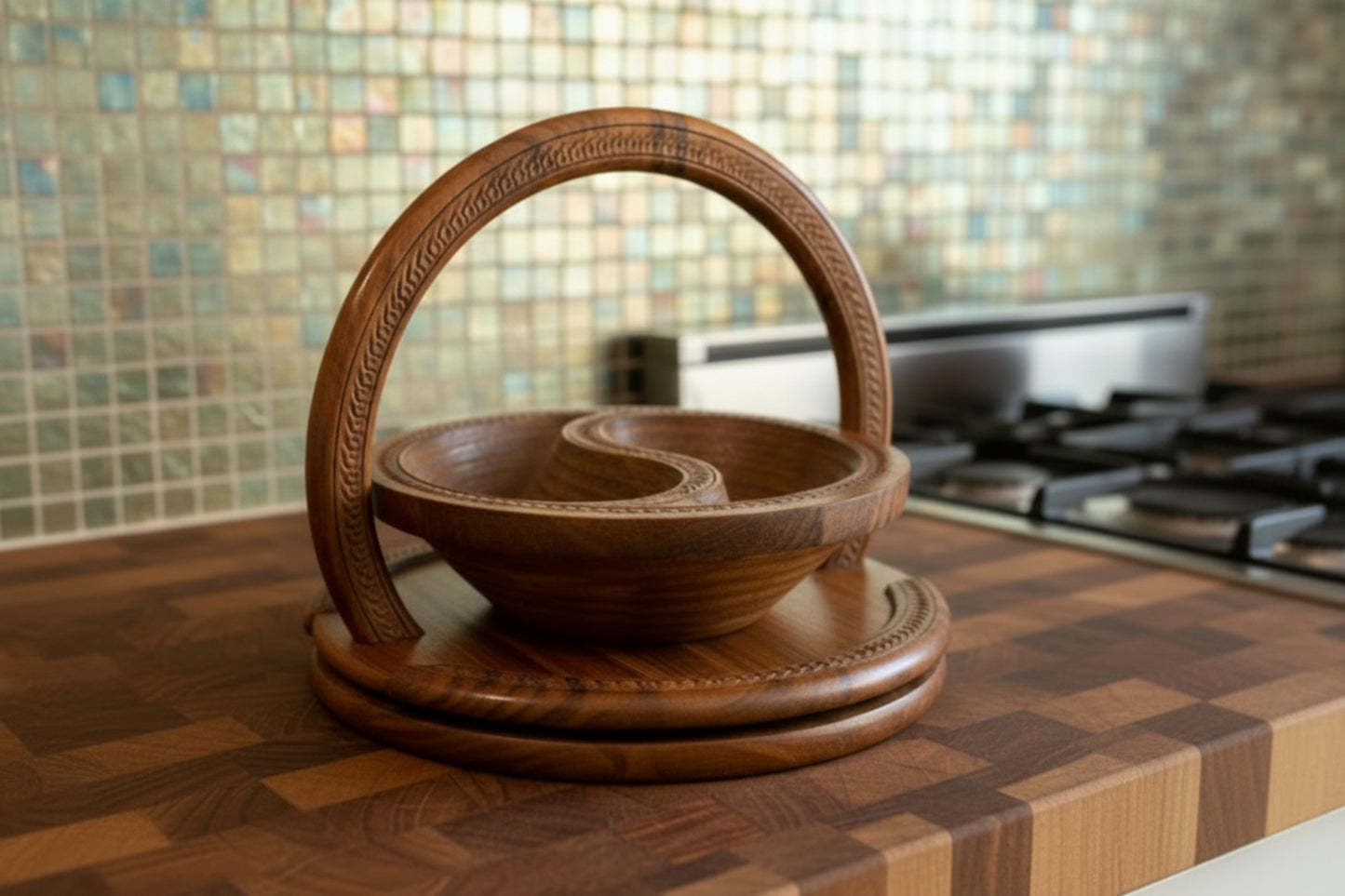 12" Two Paisley Shape