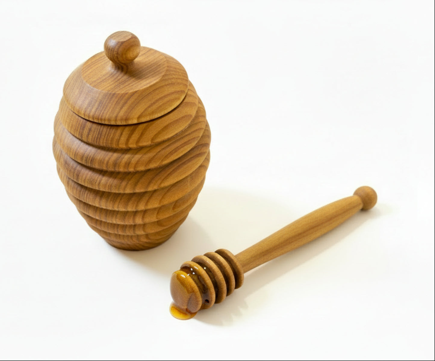 Olive Wood Honey Pot