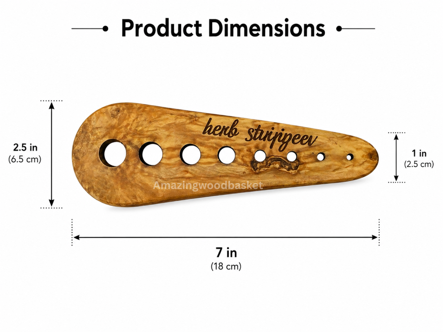 Olive Wood Herb Stripper