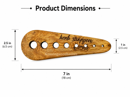 Olive Wood Herb Stripper