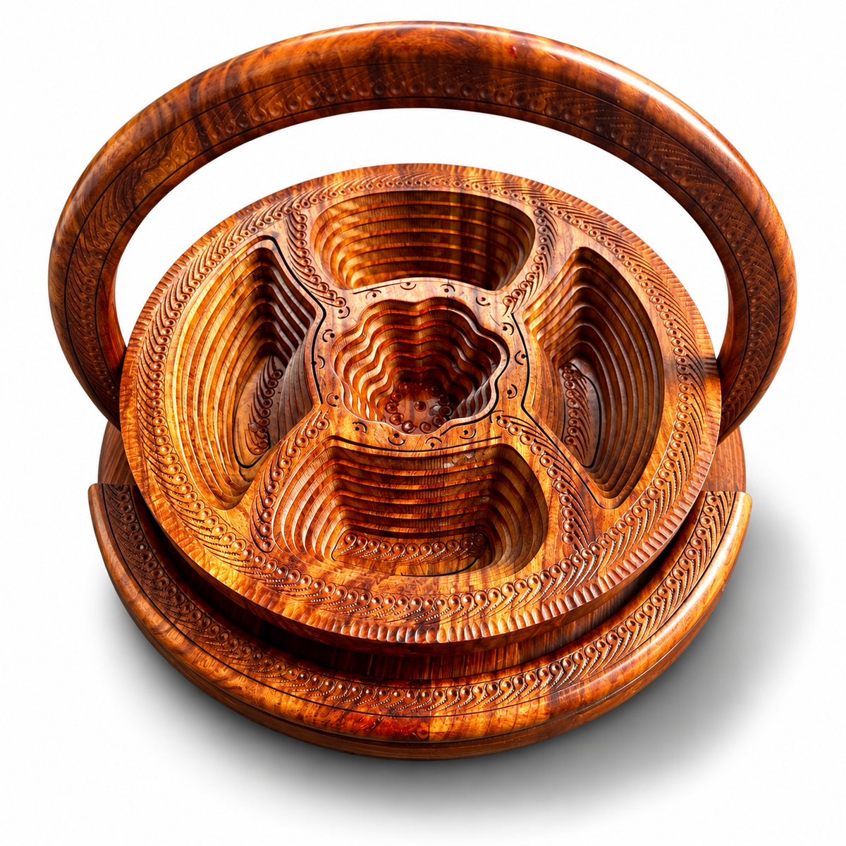 14" Divided Basket, Five Compartments