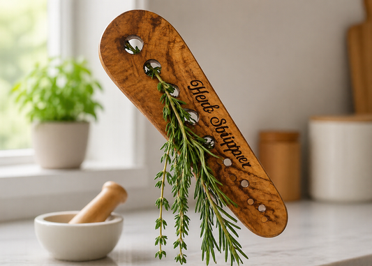 Olive Wood Herb Stripper