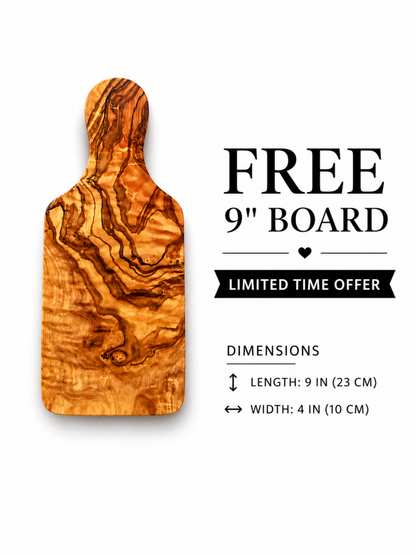 Large olive Wood Charcuterie & Cutting Board, Handcrafted Live Edge Serving Board