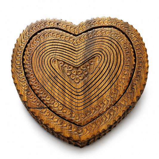 8" heart shape
