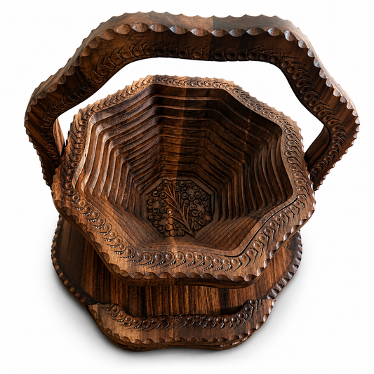 10"  Flora Carved Design