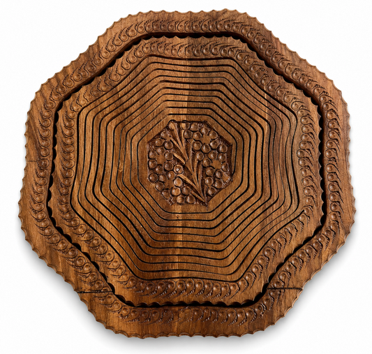 10"  Flora Carved Design