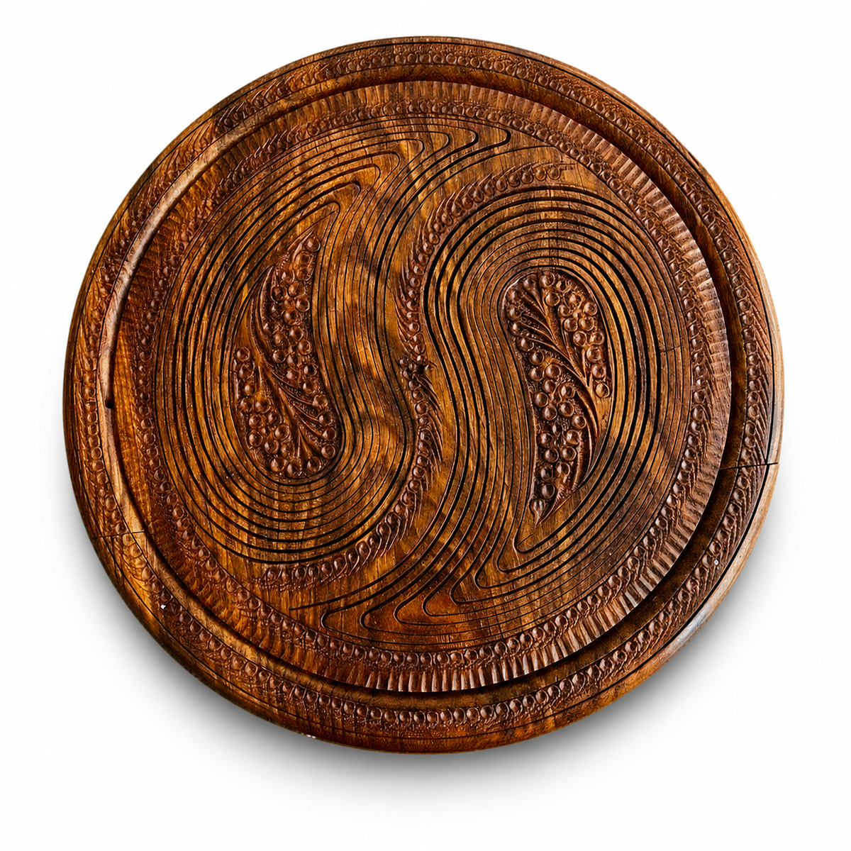 12" Two Paisley Shape
