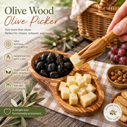Olive Wood Charcuterie Accessories set