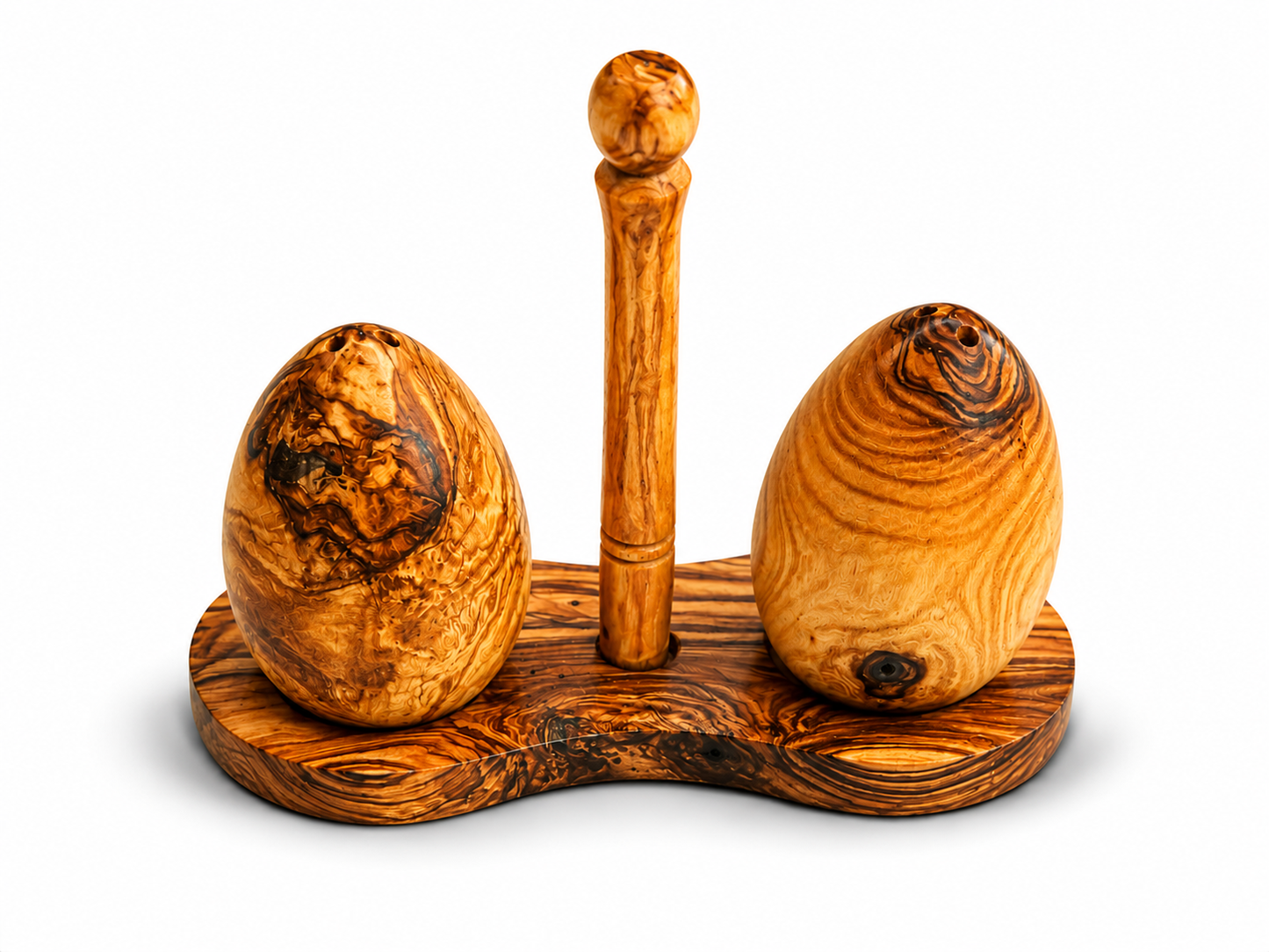 Olive Wood Salt & Pepper Egg Shape