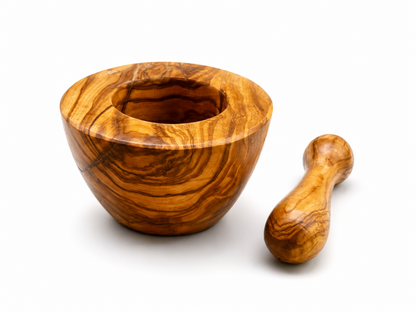 Olive Wood Medium Mortar and Pestle