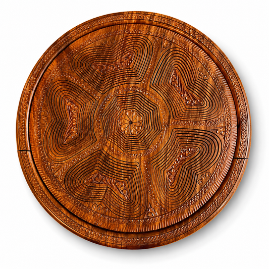 18" divided six compartments