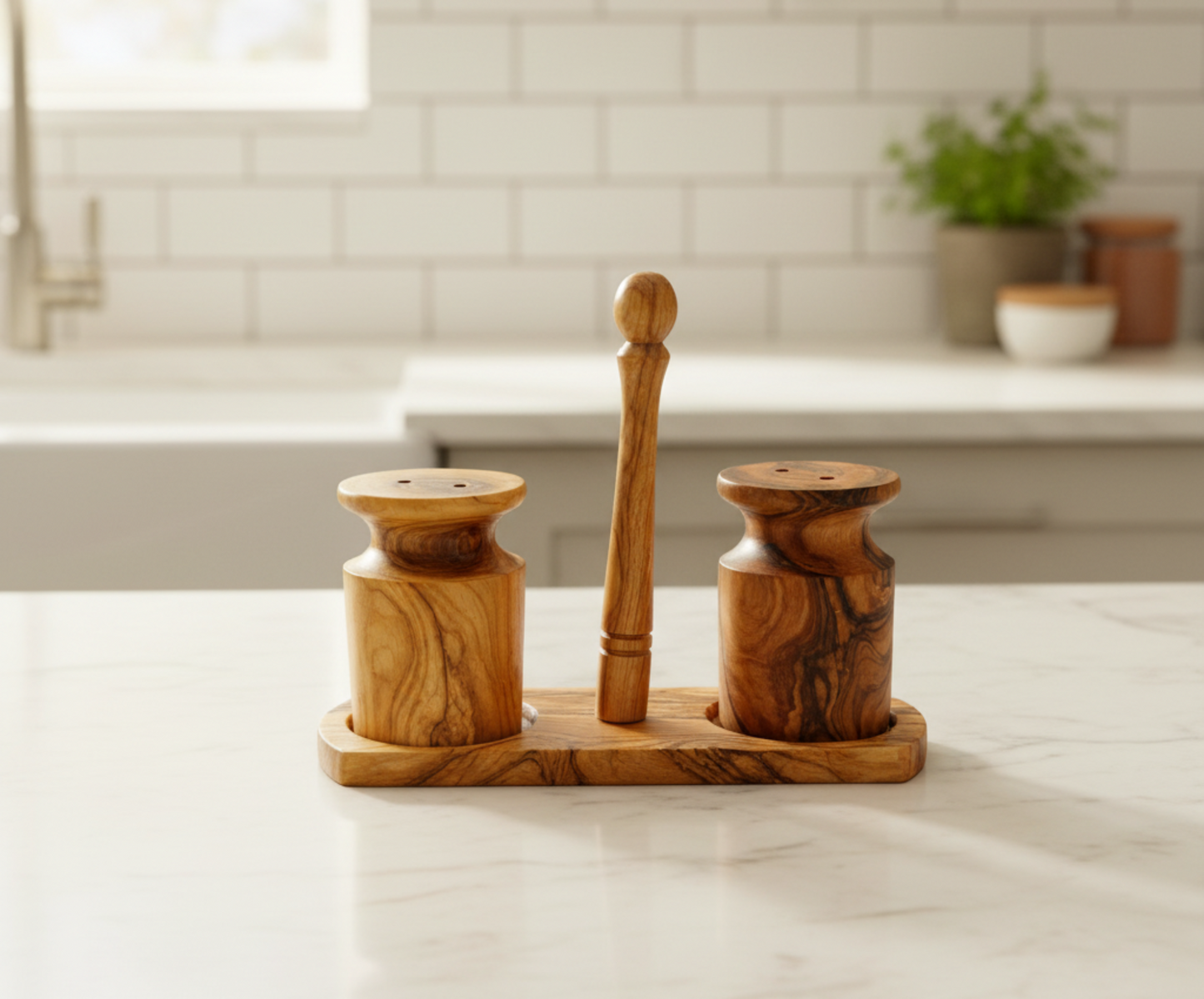 Olive Wood Salt & Pepper Egg Shape (Copy)