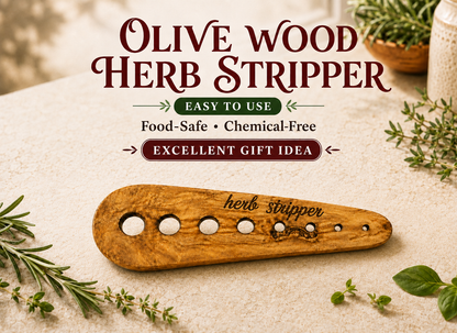Olive Wood Herb Stripper