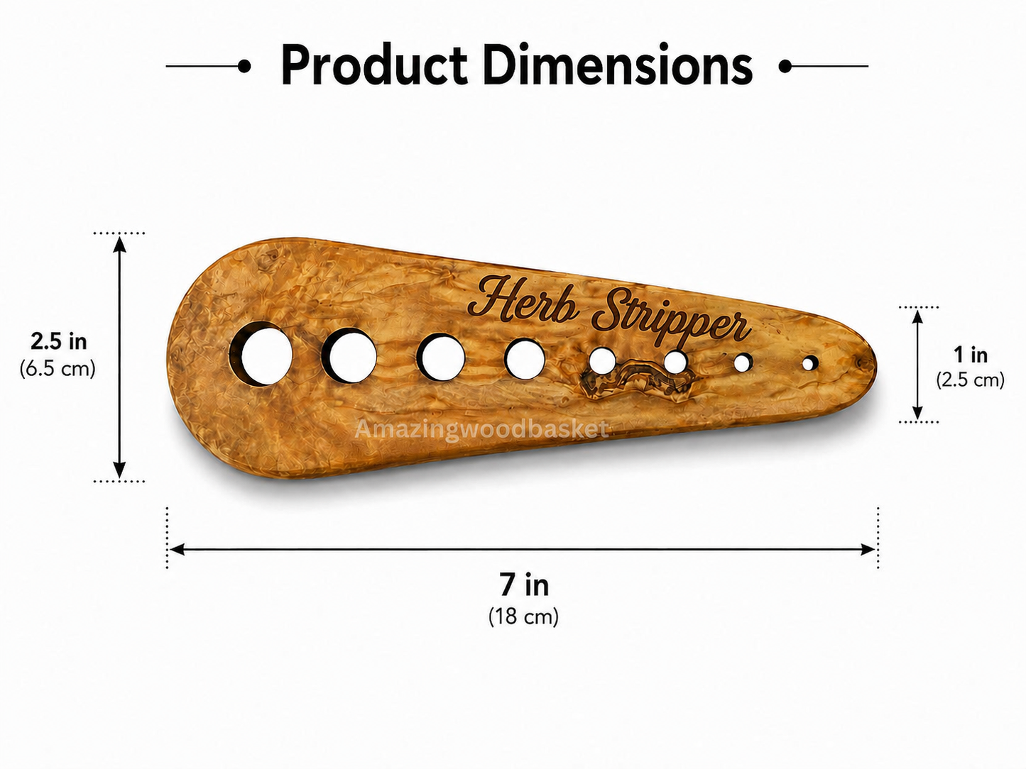 Olive Wood Herb Stripper