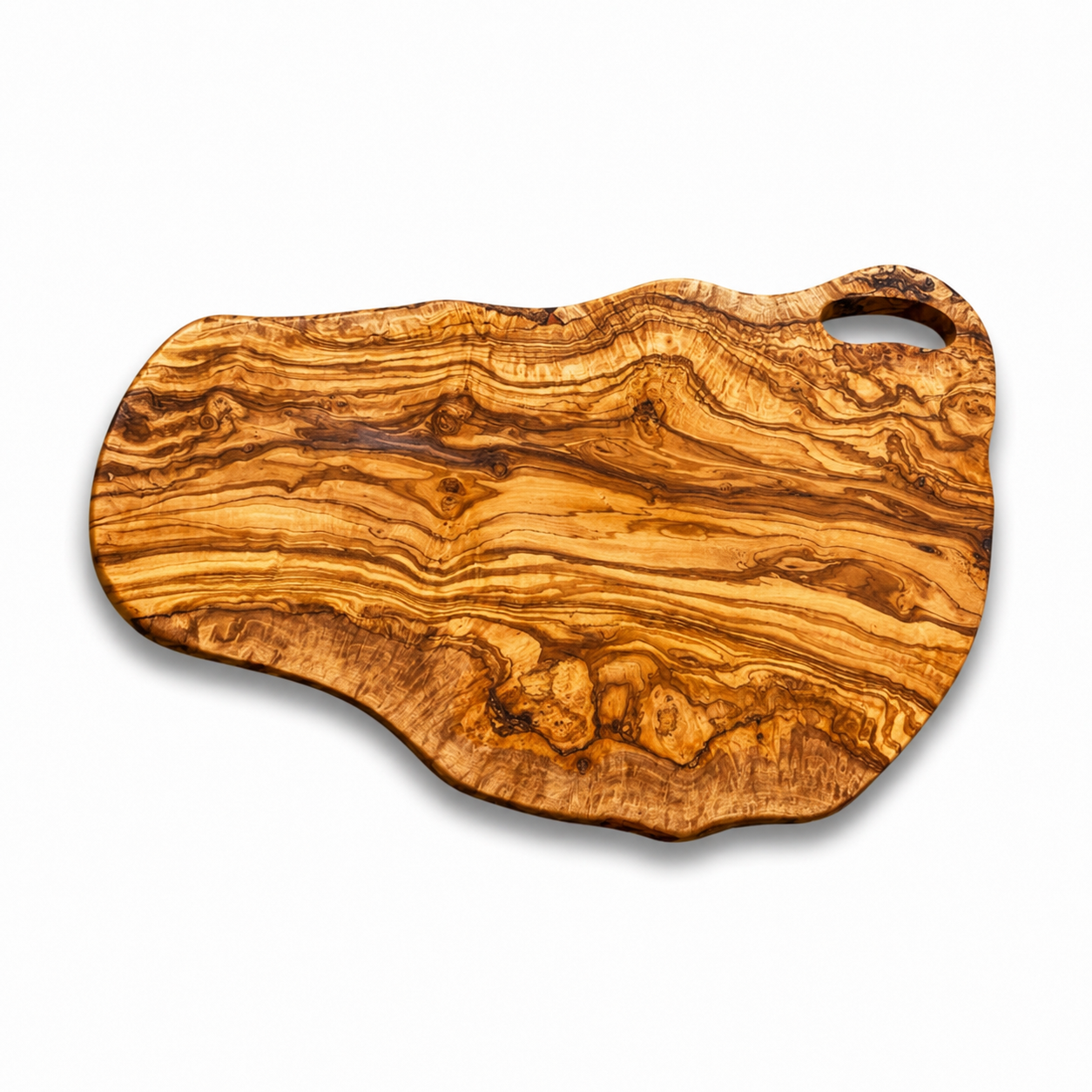 Extra Large olive Wood Charcuterie & Cutting Board, Handcrafted Live Edge Serving Board (28"x19")
