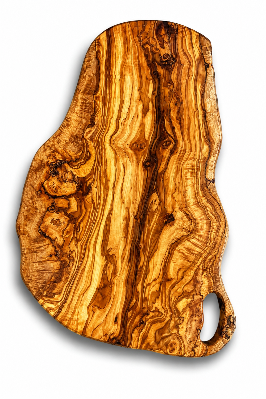 Extra Large olive Wood Charcuterie & Cutting Board, Handcrafted Live Edge Serving Board (28"x19")