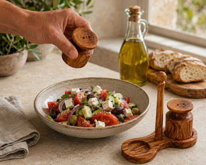 Olive Wood Salt & Pepper Egg Shape (Copy)