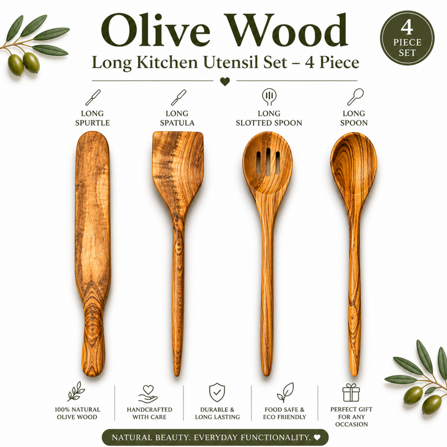 Long Spoons Set Of Four (14")