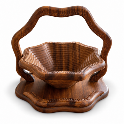 14"  Flora Carved Design