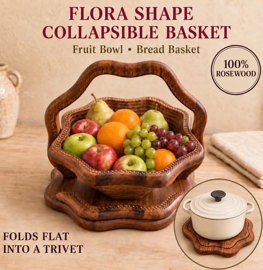14"  Flora Carved Design
