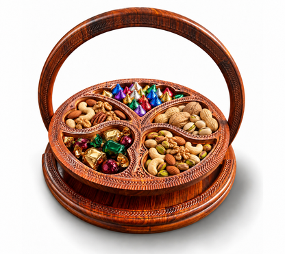 18" Divided Basket, Angel Shape