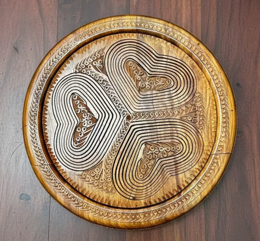 12" three hearts divided