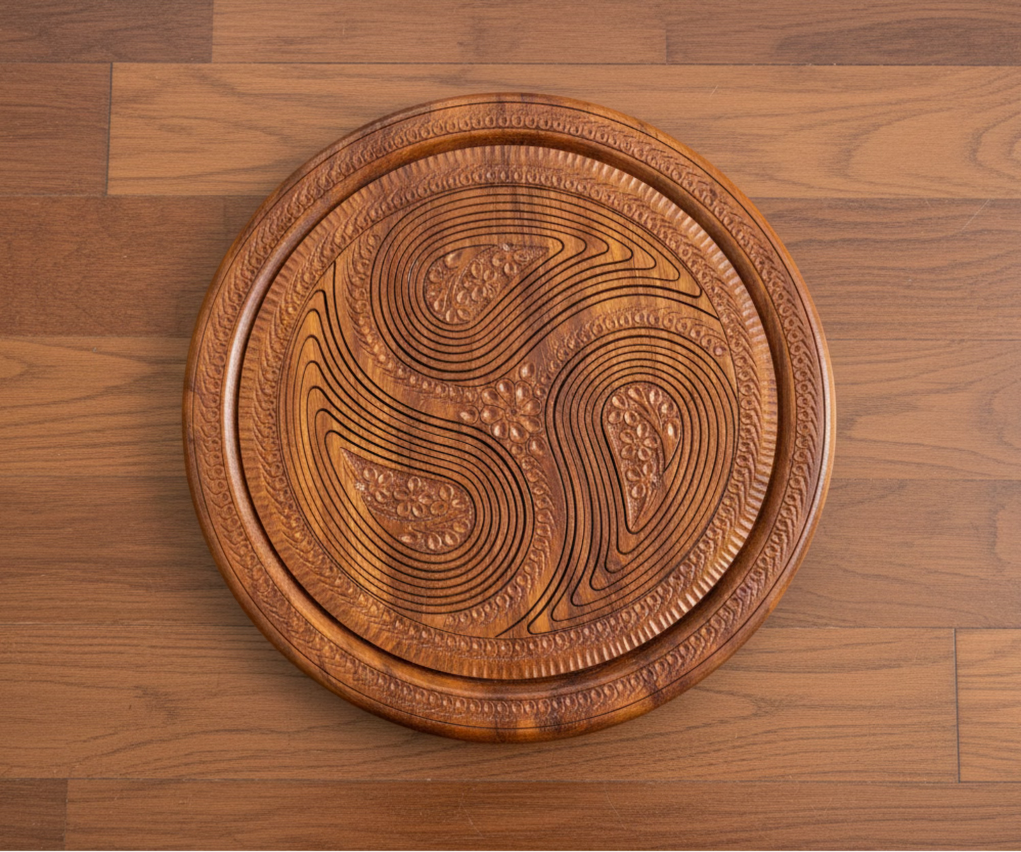 14" three paisleys