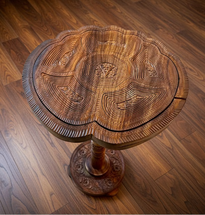 18" six compartments table