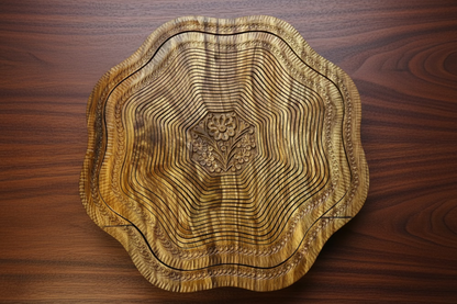 16" Flora Carved Design