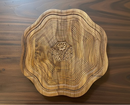 16" Flora Carved Design