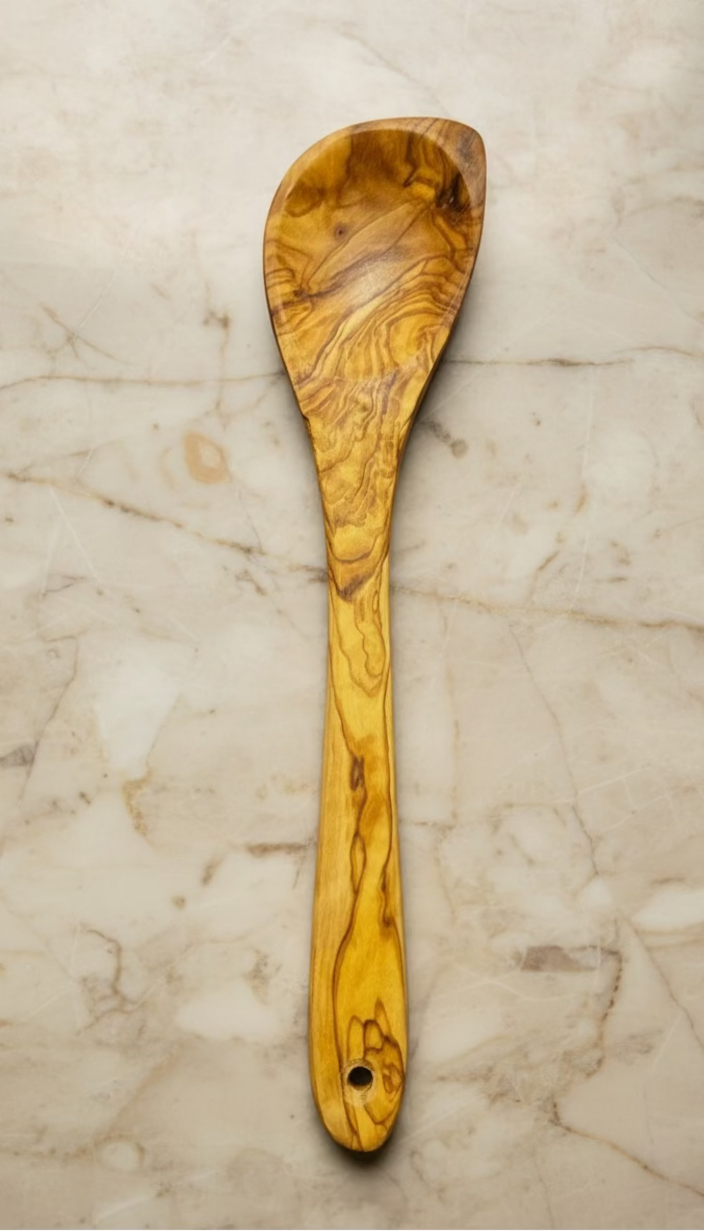 Olive Wood Corner Spoon