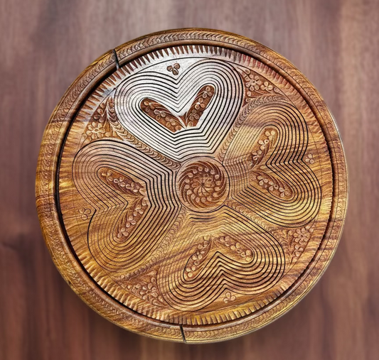 18" Four Hearts Divided