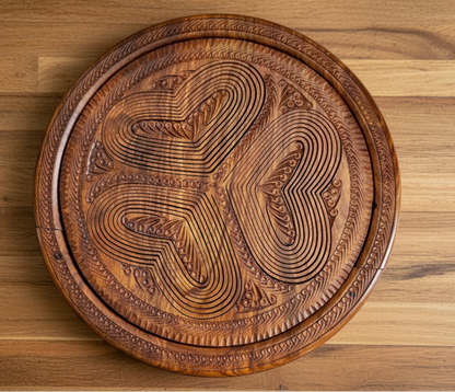 10" Three Hearts divided