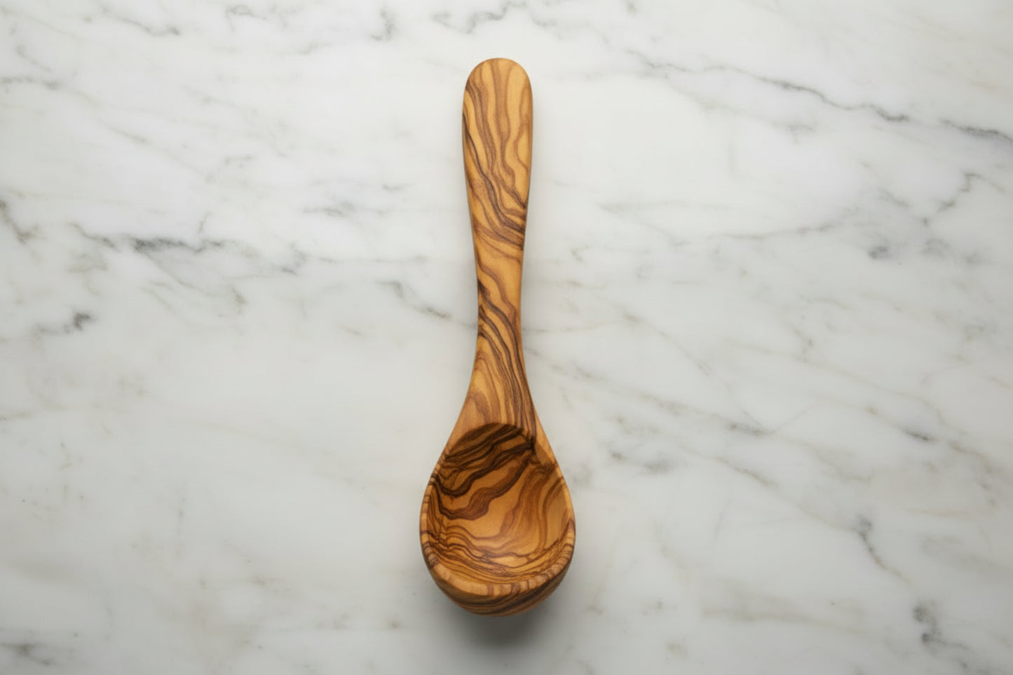 small ladle Olive wood (8"X2")