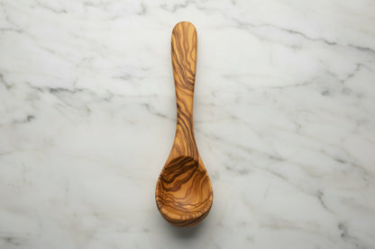small ladle Olive wood (8"X2")