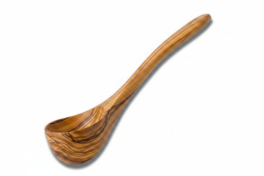 small ladle Olive wood (8"X2")