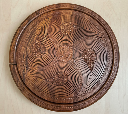 16" divided four paisleys