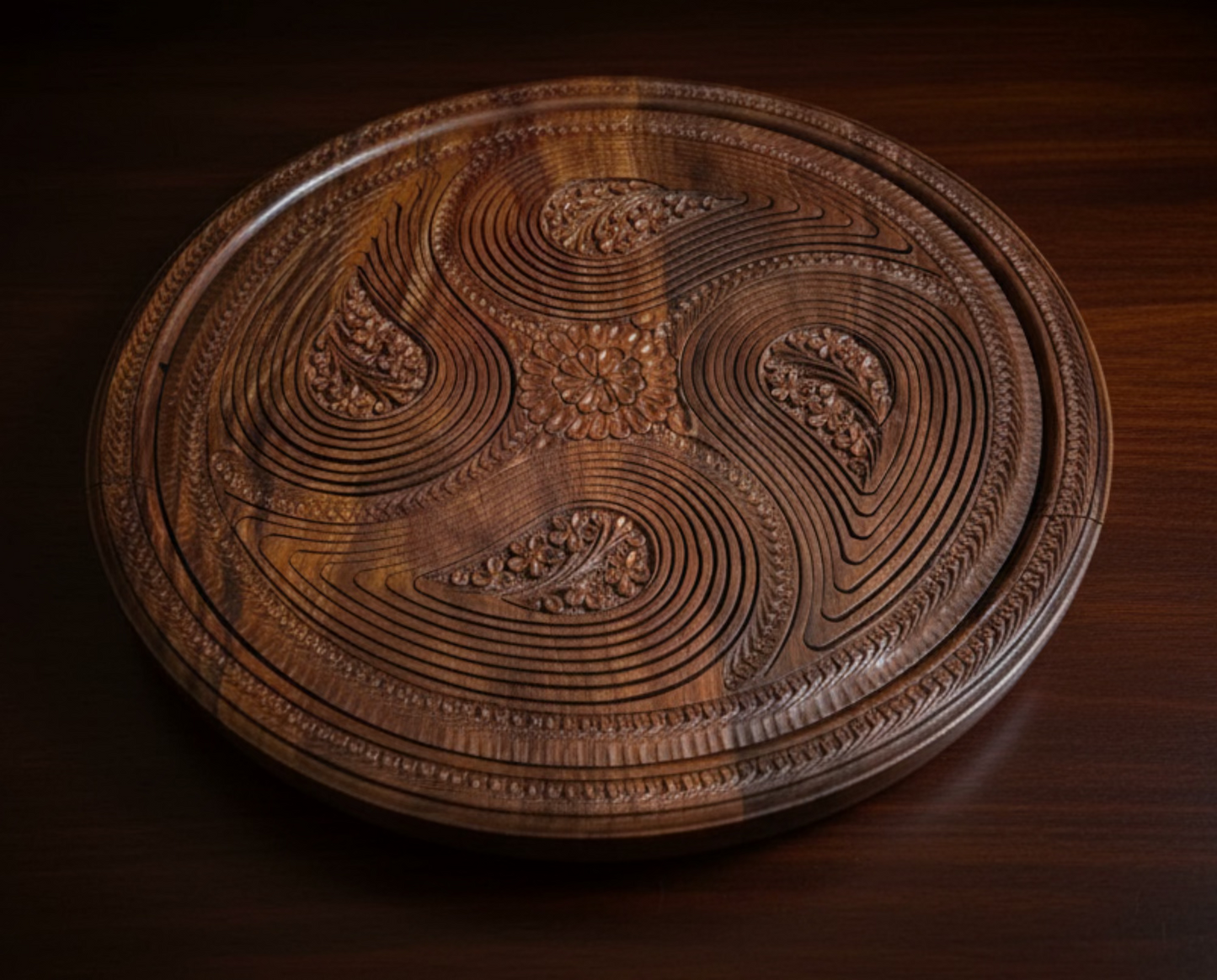 16" divided four paisleys