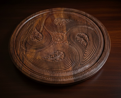 16" divided four paisleys