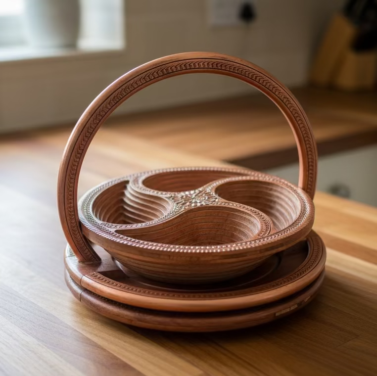 16" divided four paisleys