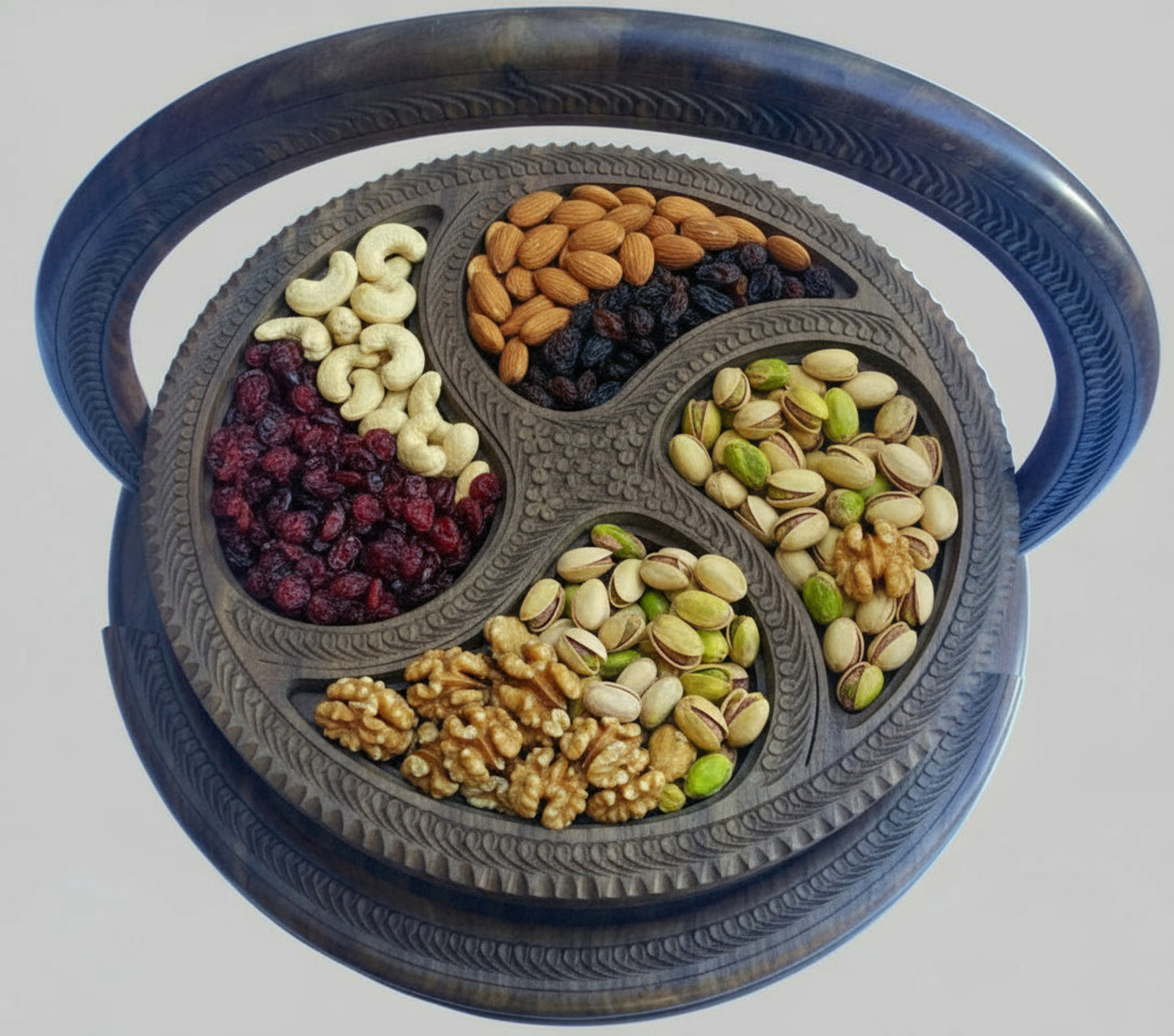 16" divided four paisleys