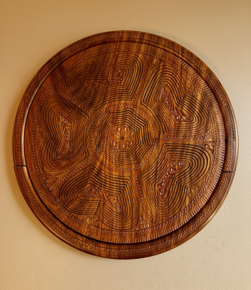 18" divided six compartments