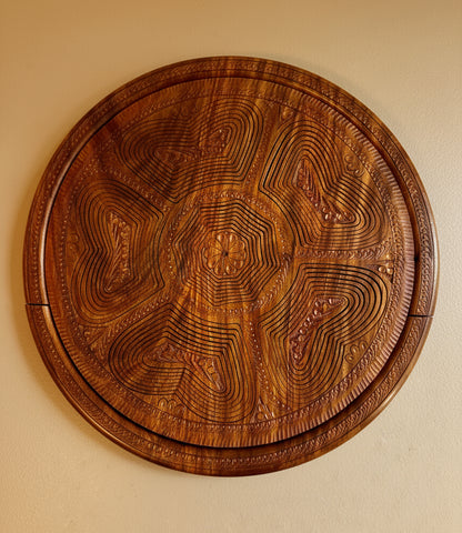 18" divided six compartments