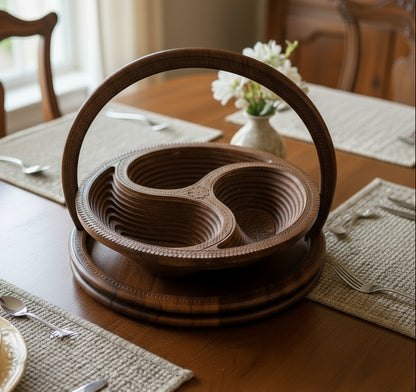 18" divided three paisleys