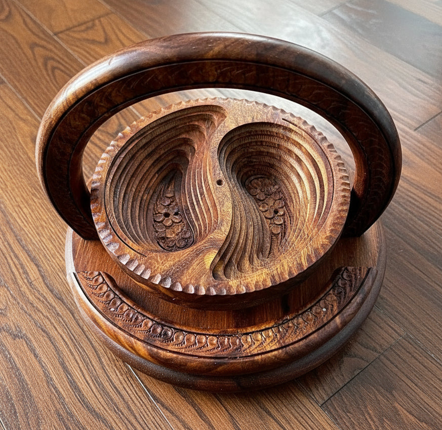 8" two paisleys divided