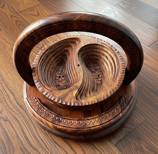 8" two paisleys divided