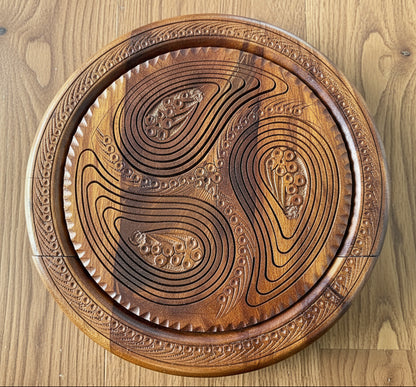 10" Three Paisleys divided